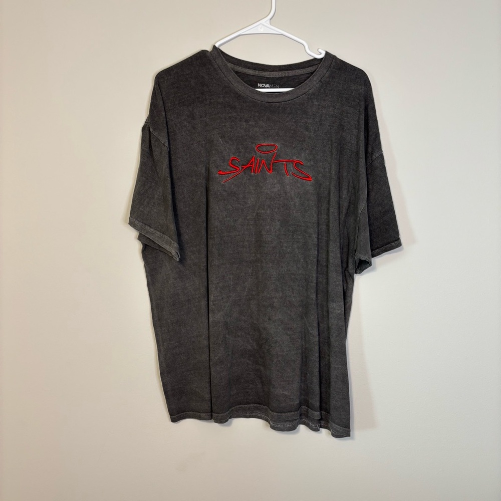 Fashion Nova Charcoal Saints Tee